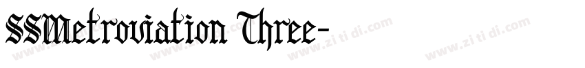 SSMetroviation Three字体转换